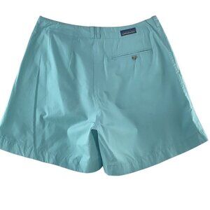 Patagonia Womens Turquoise Cotton Pleated Shorts  Size 12